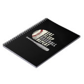 Carnet Mangez Sleep Baseball Répéter Funny Baseball Playe (Côté gauche)
