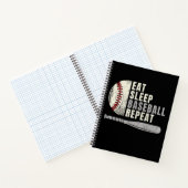 Carnet Mangez Sleep Baseball Répéter Funny Baseball Playe (Intérieur)