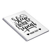 Carnet Mangez Sleep Cruise Répéter Funny (Côté Droit)