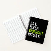 Carnet Mangez Sleep Exercice Répétez Funny Travaillez deh (Intérieur)