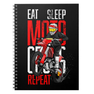 Carnet Mangez Sleep Motocross Répétez Funny Don pour Mo