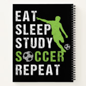 Carnet Mangez Sleep Study Soccer Répéter Garçon Soccer Jo (Dos)