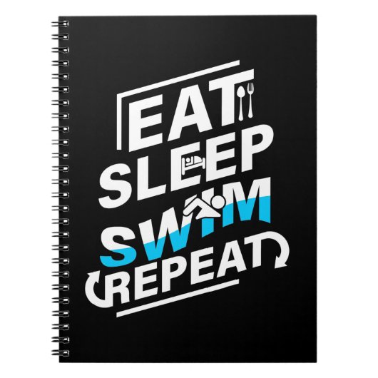 Carnet Mangez Sleep Swim (Devant)