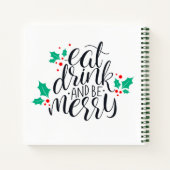 Carnet Mangez un verre et soyez joyeux Design (Dos)