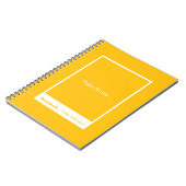 Carnet Mango Orange Block Quote Classic Notebook (Côté gauche)