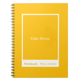 Carnet Mango Orange Block Quote Classic Notebook