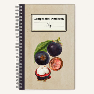 Carnet Mangosteens vintages Composition personnalisée