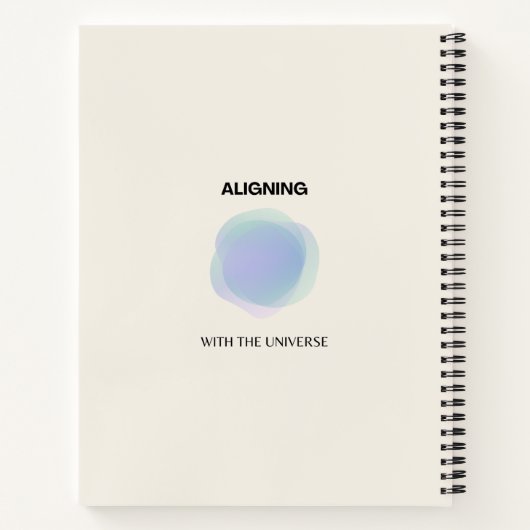 Carnet Manifestation Art Spirituel, Energy Aura Gradient (Dos)