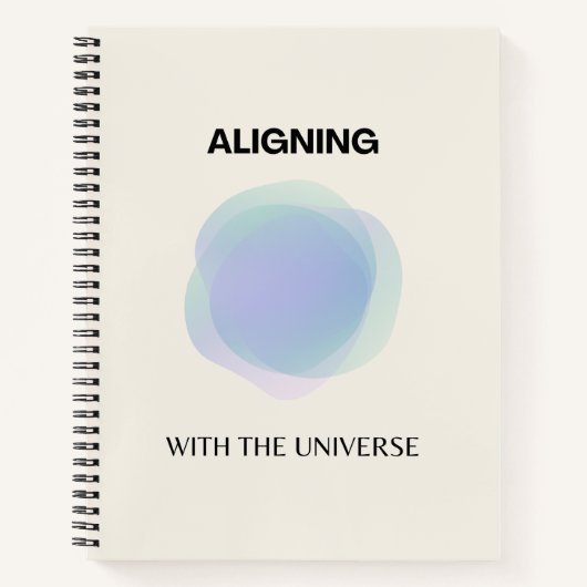 Carnet Manifestation Art Spirituel, Energy Aura Gradient (Devant)