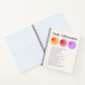 Carnet manifestation d'affirmations quotidiennes (Intérieur)