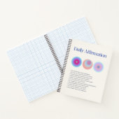 Carnet manifestation d'affirmations quotidiennes (Intérieur)