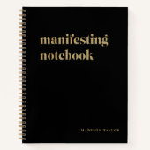 Carnet Manifestation noire simple (Devant)