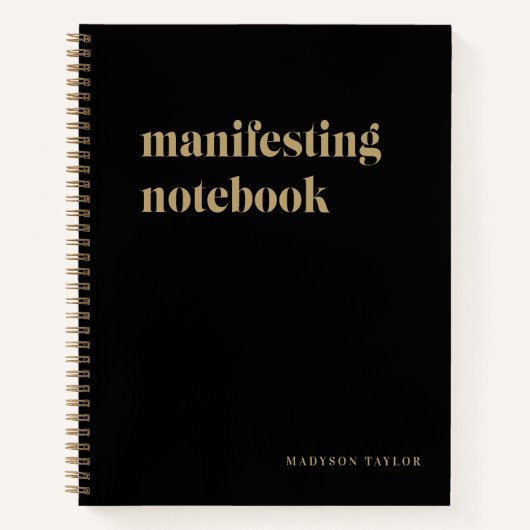 Carnet Manifestation noire simple (Devant)