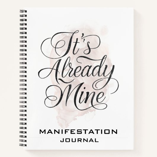 Carnet *~* Manifestation Rose Manifeste Gold Manifest AP8 (Devant)