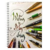 Carnet Manifeste de l'écrivain fou stylos et crayons (Devant)