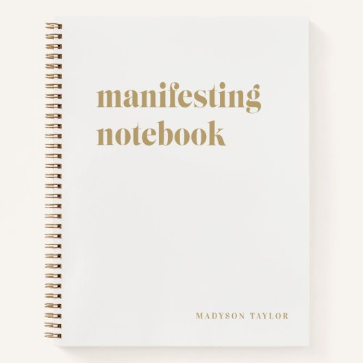 Carnet Manifeste gris clair simple (Devant)