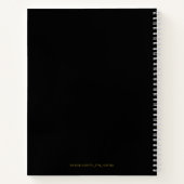 Carnet Manifeste votre rêve petit ami noir blanc (Dos)