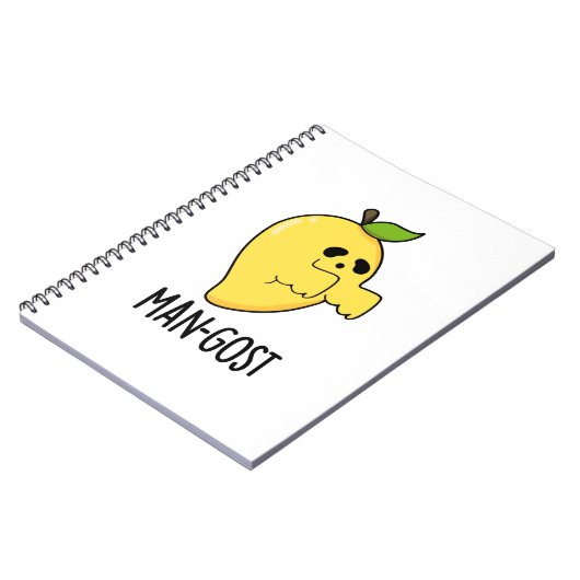 Carnet Manipulateur Drôle Halloween Mango Fantôme Pun (Côté gauche)