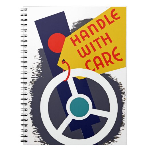 Carnet Manipulation avec soin (Devant)