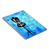 Carnet Mannequin Stand Vintage Retro Bleu MODE (Côté Droit)