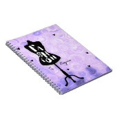 Carnet Mannequin Stand Vintage Retro Purple MODE (Côté Droit)