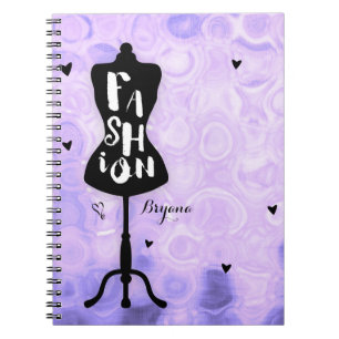 Carnet Mannequin Stand Vintage Retro Purple MODE