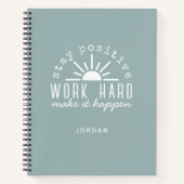 Carnet Mantra de motivation positive avec n'importe quel (Devant)