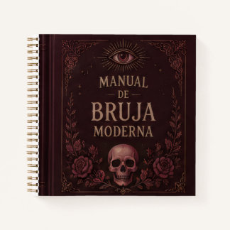 Carnet manual de bruja moderna marron