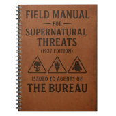 Carnet Manuel déposé pour les menaces surnaturelles (Devant)