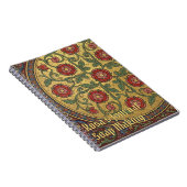 Carnet Manuscrit enluminé médiéval Rose (Côté Droit)