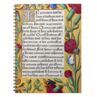 Carnet Manuscrit lumineux médiéval Évangile Saint-Jean