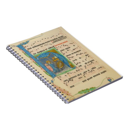 Carnet Manuscrit médiéval de Noël Grégorien Chant (Côté Droit)