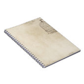 Carnet Manuscrit vintage de cage à oiseaux (Côté Droit)