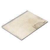 Carnet Manuscrit vintage de cage à oiseaux (Côté gauche)