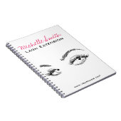 Carnet Maquillage Artiste Lashes Brosses Noir et Blanc Si (Côté Droit)
