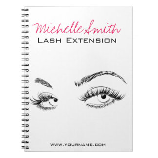 Carnet Maquillage Artiste Lashes Brosses Noir et Blanc Si