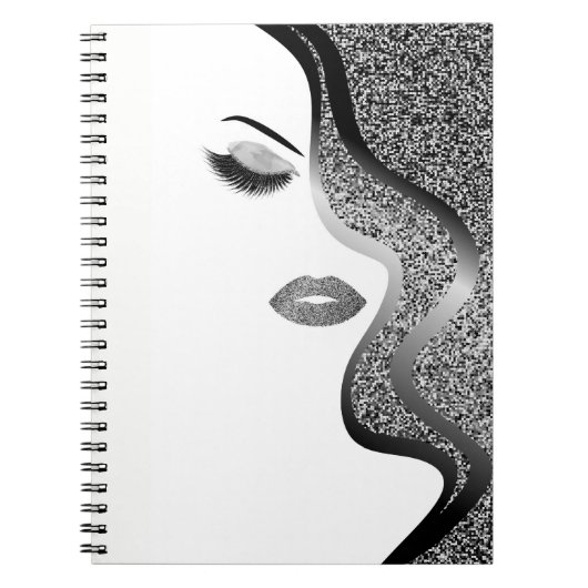 Carnet Maquillage avec effet parties scintillant (Devant)