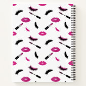 Carnet Maquillage avec parties scintillant rose (Dos)