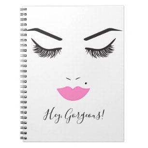 Carnet Maquillage de Beauté Visage Cils & Lèvres Roses Ch