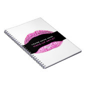 Carnet Maquillage en diamant rose chaud Artiste 80 Page (Côté Droit)