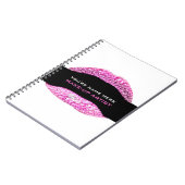 Carnet Maquillage en diamant rose chaud Artiste 80 Page (Côté gauche)