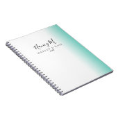 Carnet Maquillage et cheveux blancs à la menthe minimalis (Côté Droit)