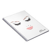 Carnet Maquillage or rose visage sourcils lèvres glam bea (Côté Droit)