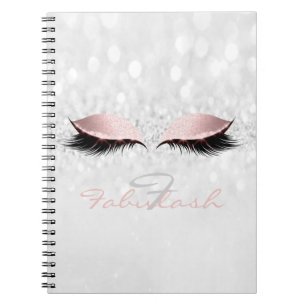 Carnet Maquillage Parties scintillant rose Fille Monogram