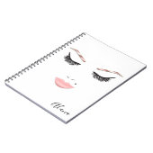 Carnet Maquillage Visage Rose Gold Sourcils Lèvres Beauté (Côté gauche)