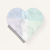 Carnet Marble design pastel colors (Devant)