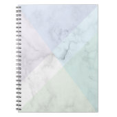 Carnet Marble  design pastel colors (Devant)