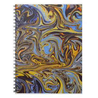 Carnet Marble Forms – Blue & Gold Artistic Notebook