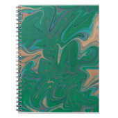 Carnet Marble Forms – Green & Gold Natural Flow (Devant)