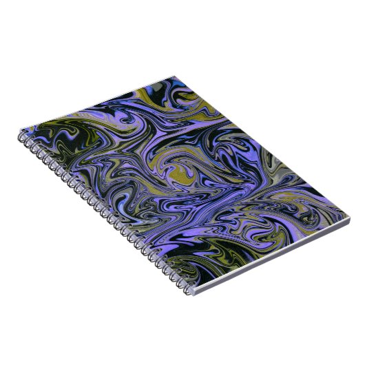 Carnet Marble Forms – Violet & Gold Mystic Energy (Côté Droit)